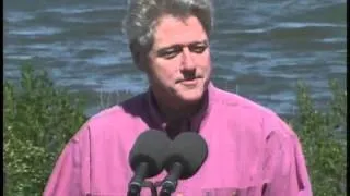 Pres. Clinton at an Independence Day Celebration (1996)
