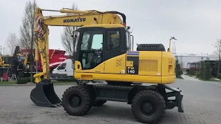 Komatsu PW 140-7 wheel excavator