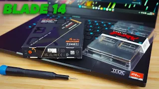 Maxing out the Razer Blade 14  (4tb Fast SSD and 64gb 5600mhz RAM Upgrade)