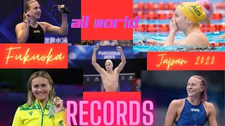 ALL WORLD RECORDS AT THE 2023 WORLD CHAMPIONSHIPS