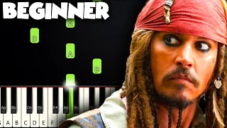 One Day - Pirates Of The Carribean | BEGINNER PIANO TUTORIAL + SHEET MUSIC by Betacustic