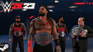 WWE 2K23 - Roman Reigns vs. Brock Lesnar - Universal Championship: SummerSlam Game Play