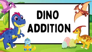 Addition Exercises for Kids - Learn to Add with Dinosaurs - Mathematics for kids