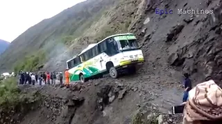 Most Dangerous mountain roads In The World, Heavy Equipment Truck Skill Driving 2021, Dangerous trip