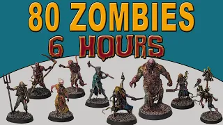 Speed Painting 80 Zombies in 6 Hours!