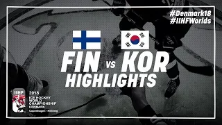 Game Highlights: Finland vs Korea May 5 2018 | #IIHFWorlds 2018