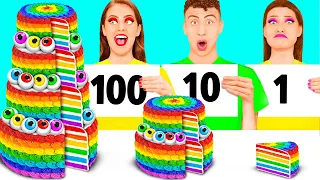 100 Слоев еды Челлендж | Мукбанг от RaPaPa Challenge