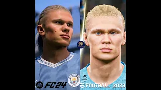 EA Sports FC 24 vs eFootball 2023 Graphics Comparison