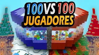 👉100 CONTRA 100 jugadores BATALLA DE CASTILLOS 🏰