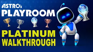 Astro's Playroom 100% Full Platinum Walkthrough | All Trophies - All Artefacts - All Puzzle Pieces