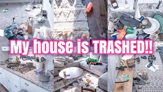 MY HOUSE IS TRASHED! | MESSY HOUSE TRANSFORMATION | EXTREME CLEANING MOTIVATION | SPEED CLEANING