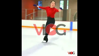 An iconic spiral from karen chen at beijing olympics from team usa #Shorts