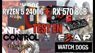 Ryzen 5 2400g + Rx 570 8gb TEST in Games