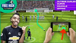 HOW TO SCORE ALL TYPES OF FREE-KICKS IN PES 2021 MOBILE | hand cam