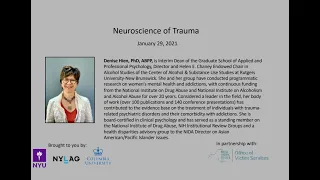 Neuroscience of Trauma Virtual Training held on January 29, 2021