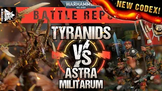 **NEW CODEX** Astra Militarum vs Tyranids | Warhammer 40,000 Battle Report