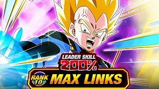 BEST TUR BY FAR!!!! LEVEL 10 LINKS 100% TEQ TRANSFORMING SSJ VEGETA! (DBZ: Dokkan Battle)