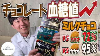 【バレンタインに必見】チョコと血糖値の実験！カカオ量が衝撃の結果を生む！内科医が解説！