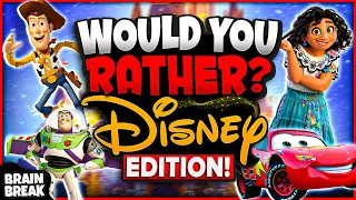Disney Would You Rather? Workout | Brain Break | Disney Games For Kids | Just Dance | GoNoodle