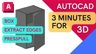 3 min for 3D AutoCAD. Kitchen Cabinet