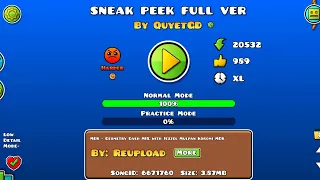 Sneak peek full ver by quyetGD | Geometry Dash 2.2 ( 1 coin )