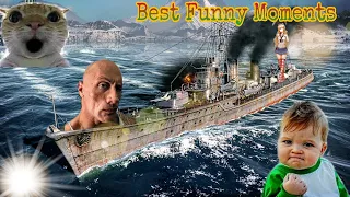 Best funny moments compilation| World Of Warships Blitz #2023