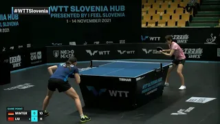 Sabine Winter vs Liu Weishan | WTT Contender Laško 2021 | WS | SF