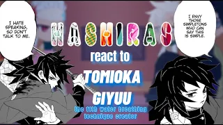 hashiras react to each other // giyuu tomioka // angst // fw // manga spoilers // 3/9 //