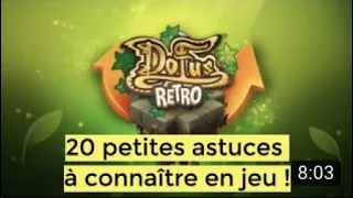 [DOFUS RETRO] 20 petites astuces à savoir en jouant à Dofus !