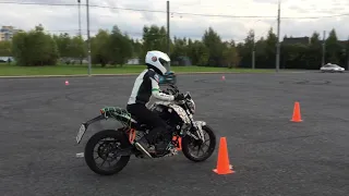 Gymkhana GP 2019 stage 6/ Kuryachaya Julia KTM Duke 200/ heat 1