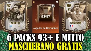 GANHEI 7 MASCHERANOS FREE E ABRI 6 PACKS 93-97 DO EVENTO CENTURIÃO - FC MOBILE 24