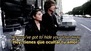 You've got to hide your love away - The Beatles (LYRICS/LETRA) [Original]