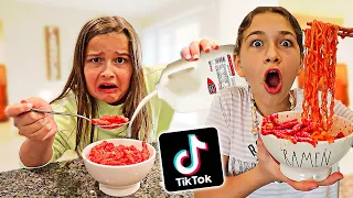 WEIRD TIKTOK FOOD COMBINATIONS PEOPLE LOVE!! **GROSS DIY FOOD** | JKREW