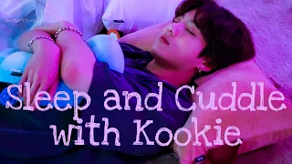 [JK ASMR] Sleeping and cuddling with Jungkook on a rainy night 🌧💤 + kisses (1 hour)