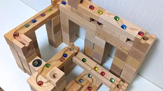 Marble run ASMR ☆ Cubolo + Rollo quick wooden combination carefully selected course