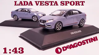 Лада Веста Спорт 1:43 / БОРЬБА С БРАКОМ / Автолегенды. Новая эпоха. № 23 / DeAgostini