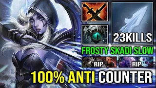 100% ANTI COUNTER Frost Queen Drow Ranger OP Move Slow Skadi Easy Deleted Axe From Offlane Dota 2