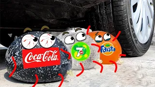 EXPERIMENT:  Crush soft drink bubbles, Coca, Fanta, Mirinda I Doodle Life