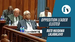 Ratu Naiqama elected Leader of Opposition | 08-12-2020