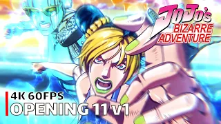 JoJo's Bizarre Adventure - Opening 11 v1 【Heaven’s falling down】 4K 60FPS Creditless | CC