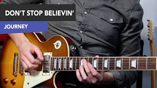 Don't Stop Believin' Guitar Lesson - Journey -  Riffs AND SOLOS