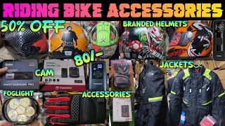 Riding Bike Accessories 50%OFF 😱😲 Helmets,Jackets,Gloves,Inflators,Accessories #ridingaccessories