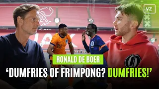 Ronald de Boer over definitieve EK-selectie Oranje: 'Dumfries of Frimpong? Dumfries!'