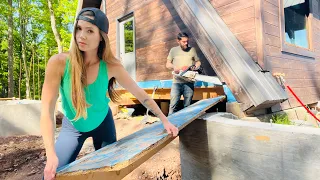 Tearing Off The Backside To Build On |A-Frame Cabin Addition