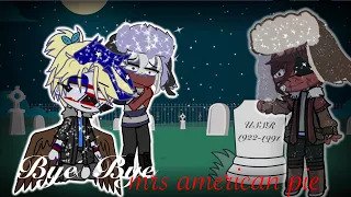 bye bye mrs american pie… | countryhumans | USSR, USA, RUSSIA | gacha club