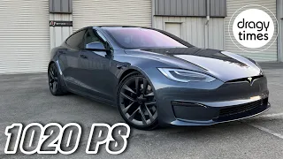 1020 PS Tesla Model S Plaid | Acceleration from 0-100-100-200-200-250 km/h