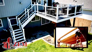 2nd Story Deck Build  |  New Custom Stairs  |  Full Build Time Lapse