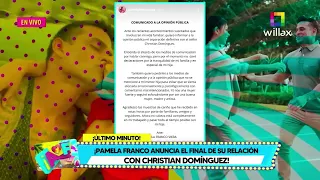 Amor y Fuego - ENE 31 -PAMELA FRANCO ANUNCIA EL FINAL DE SU RELACIÓN CON CHRISTIAN DOMÍNGUEZ |Willax