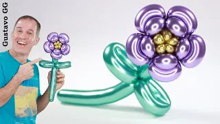 balloon flowers - balloon animals - balloon flower tutorial - Gustavo gg