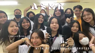 ASMR | With my College Classmates! [ tapping, scratching, crumpling, water sounds ] 🇵🇭